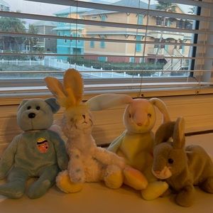 TY Easter beanie babies eggs 11 hippie carrots & Nibbly